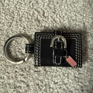 SOLD Vintage Y2K Coach Black Leather Photo Frame Keychain